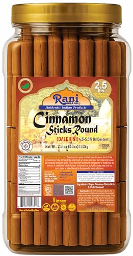 Rani Cinnamon Sticks 40oz Bulk Jar