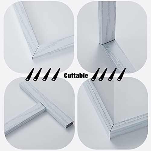 Cubierta para cables de piso y pared, canal de ocultación para cables de TV, color negro, plateado y madera, con riel, ancho de 24 mm, kit organizador de cables para hogar y oficina, longitud 100 cm miniatura 6