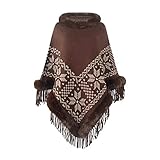 【Einheitsgröße für die meisten】 Der Poncho ist für eine geräumige Passform konzipiert. Der Stil dieses Ponchos bietet Ihnen grenzenlose Outfit-Kombinationen basierend auf Ihrem persönlichen Stil. Erhältlich für Erwachsene und Jugendliche. Ein perfektes Geschenk für Geburtstage, Muttertag, Vatertag, Weihnachten und für diesen besonderen Anlass.