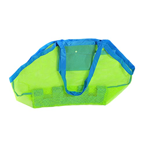 UPKOCH Beach Mesh Tote Bag for Sand and Shells Design with Heavy Duty Handles for Family Beach Pool Boat Activities