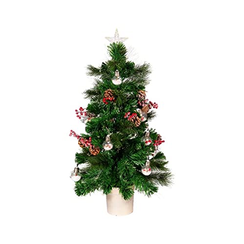 Kaemingk EverlandsParis Fibre Optic Artificial Christmas Tree with LEDs 90cm