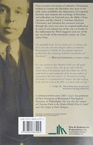 Christianity and Liberalism