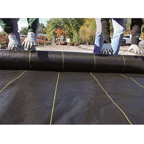 Dewitt Sunbelt Weed Barrier Fabric 3.2 oz, 6 x 300 Feet – Heavy-Duty Ground Cover Mat for Greenhouse Floors, Garden Rows, Raised Beds, Yard Gardening, and Outdoor Landscape Protection