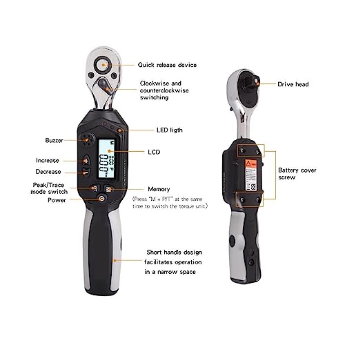 Clé dynamométrique avec alarme lumineuse LED pour éviter le surserrage - 8