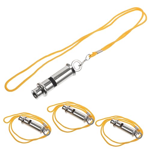 Kit de 4 silbatos metálicos SUPVOX para árbitro