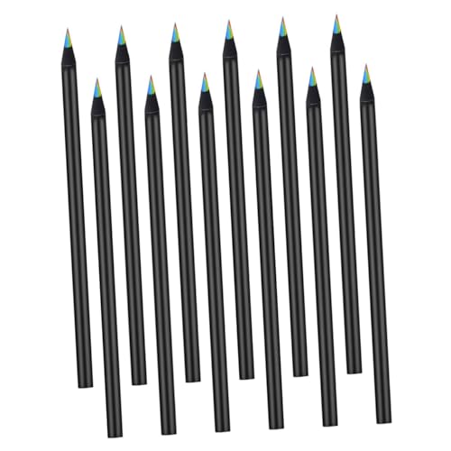 WRITWAA 12 piezas Lápices de Colores Artísticos para Dibujo y Bocetos Lápices de Madera con Núcleo de Colores Surtidos Portátiles y Resistentes para Estudiantes y Profesionales