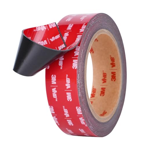 Doppelseitiges Klebeband, Extra Stark Klebend, Hergestellt aus originalem VHB 5952 Rohmaterial, 30mm x 3m, 1.1 mm dickt, Wasserfest und Hochtemperaturbeständig für Auto, Heimdekoration, Bürodekoration