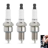 Set di 3 candele F7RTC per tosaerba, ricambio compatibile con NGK BPR6ES, Bosch WR6DC e WR7DC; adatte per auto, moto e attrezzi da giardino; ricambio universale ad alte prestazioni per motori durevoli