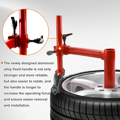 Image of Sporacingrts Upgraded Manual Tire Changer Duck Head Kit with Silver Cone - Universal Compatible with Most Car Tires, Durable and Easy to Use
