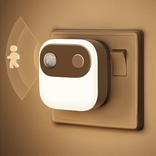 Image of LOHAS-LED Motion Sensor Night Light [2 Pack], Plug in Night Light, Warm White 3000K, Brightness Adjustable, Motion Sensor Lights Indoor for Hallway, Bathroom, Bedroom, Stairs