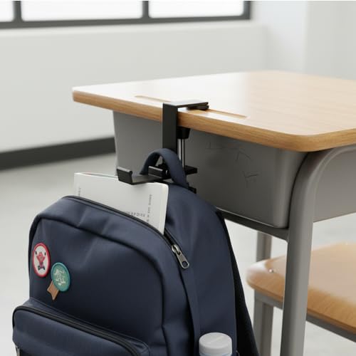 Rieoany 2Pcs Headphone Stand Headset Stand Headphone Hook Under Desk Storage, Foldable Adjustable Holder for General Purpose Game Earphone - Image 3