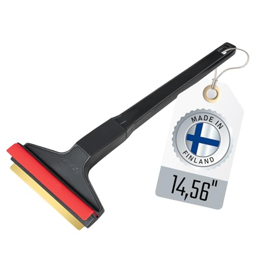 Ice Scraper Brass Blade Car Ice Scraper Long Handle 14,5 inch Ice Scraper for Car Snow Scraper Ice...