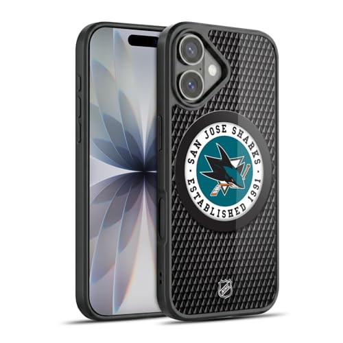 Coque iPhone 17 Texture de Rondelle NHL San Jose Sharks Evite les Rayures