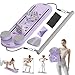 HBXNMOC 15-in-1 Foldable Pilates Board Set, Adjustable Core Trainer for Ab Workouts, Compact Home Exercise Equipment for Full-Body Fitness(Purple pro Pilates Board)
