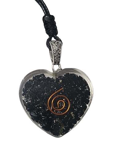 Pendentif tourmaline noire en cœur pour offrir une protection et de la positivité