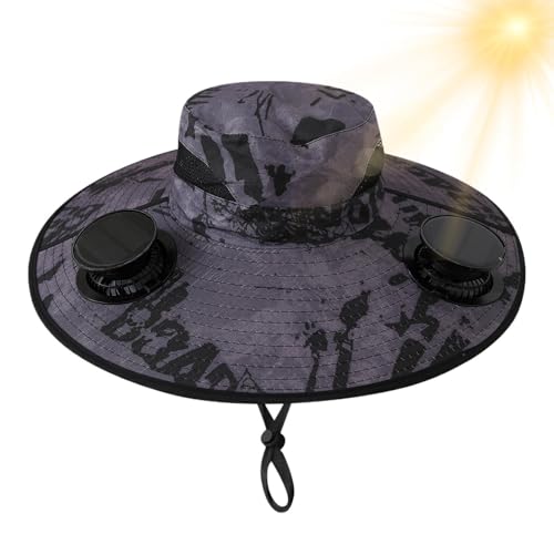 Chapeau avec ventilateur solaire : évitez les coups de chaud en camping