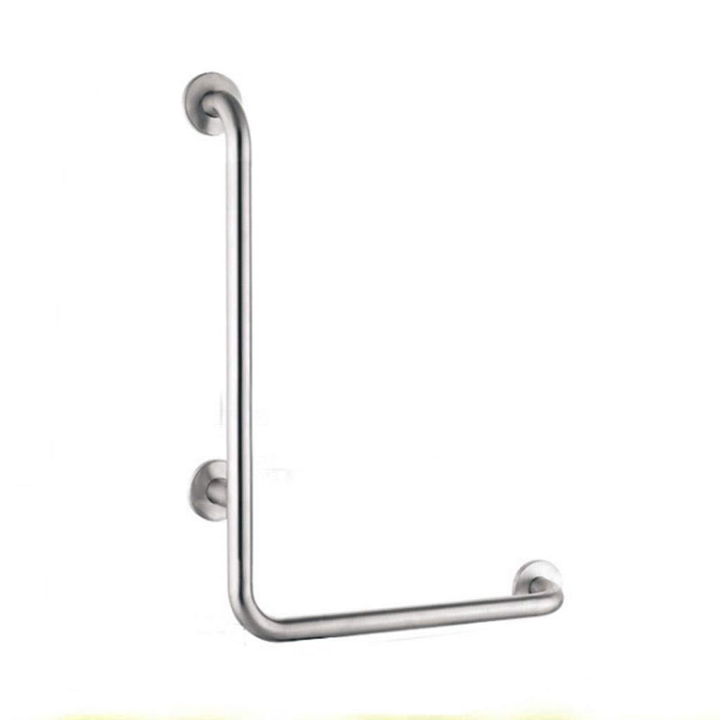Fkxsxaz Bathroom Grab Bars Bath Grab Bar With,Stainless Steel L Type Right Angle Shower Disabled Elderly Injury Housewares Accessibility Safety Handle (Size : B)