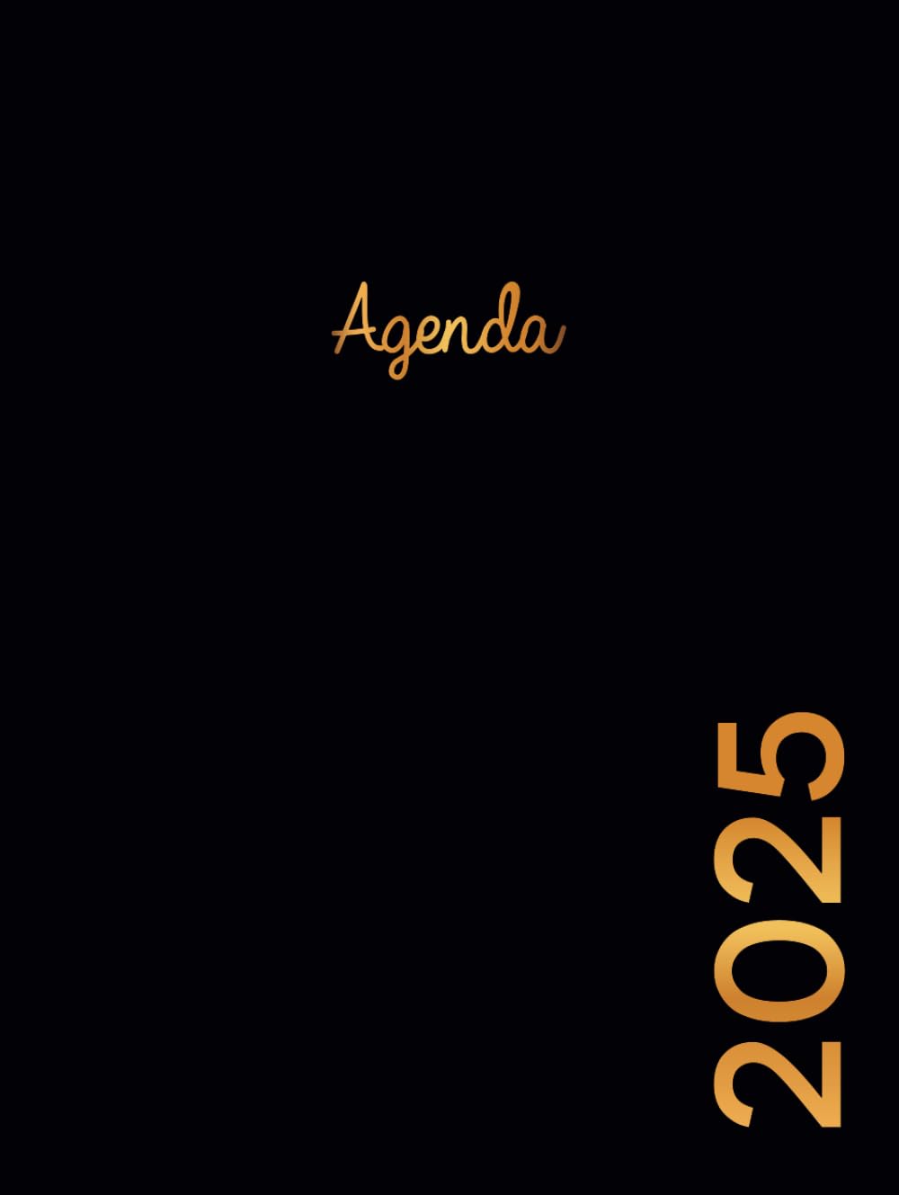 Agenda 2025 día por página Profesional: Planificador diario y mensual | Organizador Anual | Calendario Diaria | Tamaño A4 -12 meses | Español