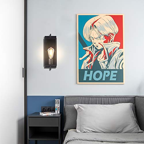 Puupa Black Wall Sconce Lighting, Single Light Bathroom Vanity Light Fixtures Modern Indoor Farmhouse Wall Lights #TOP5