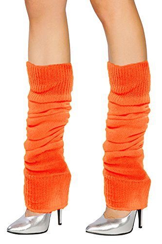Dance Gear Adult Leg Warmers Neon Orange - One Size