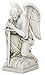 Joseph Studio 40007 Tall Male Angel Kneeling with Sword Garden Statue, 13.25-Inch