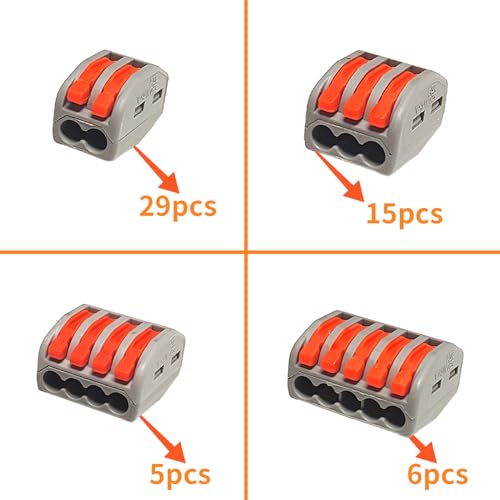 55 Pezzi Connettore cavo elettrico, Terminali a