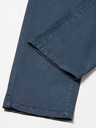 JAB Calça Casual Chino Stretch Tinturada Slim Ton Masculino, Tam 46, Azul
