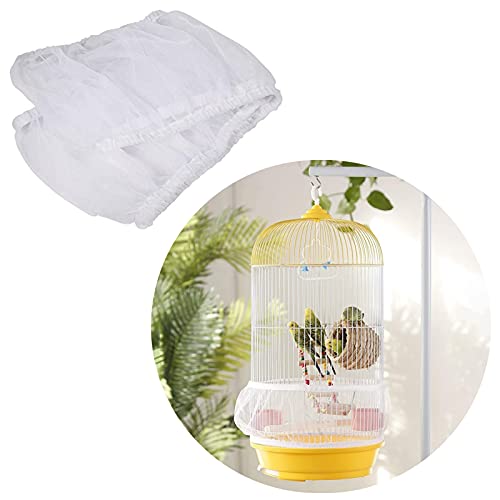 Vogelkooi Zaden, Zaadvanger, Vogelkooi Net Cover, Vogelkooi Zaadvanger, Universeel Verstelbaar Ventilatie Stofdicht… - Afbeelding 6