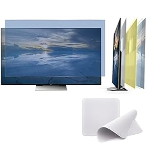 AIZYR Blue Light and Anti Glare Filter 86 inch TV Screen Protector Guard Against Radiation, Relieve Eye Strain Protection Eyes and Sleep Better, 75.8x43.3inch