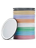Compact Mirror Bulk Round Makeup Glass Mirror for Purse Great Gift 2.5 Inch 8 Colors Pack of 24
