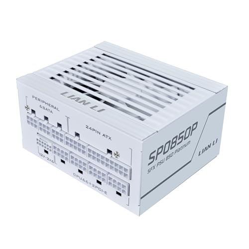 Lian Li SP850 �v���`�i - 850���b�g SFX �t�H�[���t�@�N�^�[�d�� 12V-2x6�P�[�u���t�� - ATX 3.1 & PCIE 5.1���� - �t�����W�����[ - 100% ���{105C �R���f���T - �z���C�g (SP0850P.W