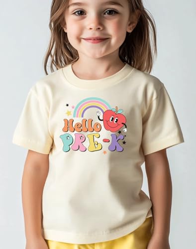 Image of Kids Toddler Boys Girls Back to School Shirt First Day of Preschool T-Shirt Short Sleeve Top