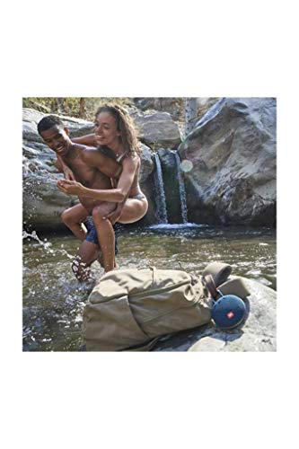 Image of JBL Clip 3, Wireless Portable Bluetooth Speaker with Mic, JBL Signature Sound, Integrated Carabiner, Vibrant Color Options with IPX7 Waterproof & AUX (Blue)