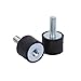 Rubber Vibration Isolator, Durable Anti-Vibration Mounts Shock Absorber Pack of 4 for Automotive Boats Industrial Machinery Applications Drivers Mechanics