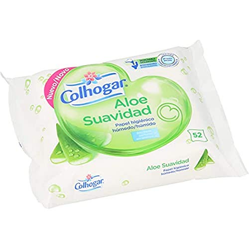 COLHOGAR papel higiénico húmedo aloe envase 52 uds