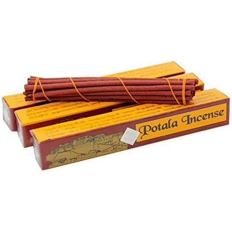 DharmaObjects 3 Box Potala 60 Sticks Tibetan Traditional Incense Cover