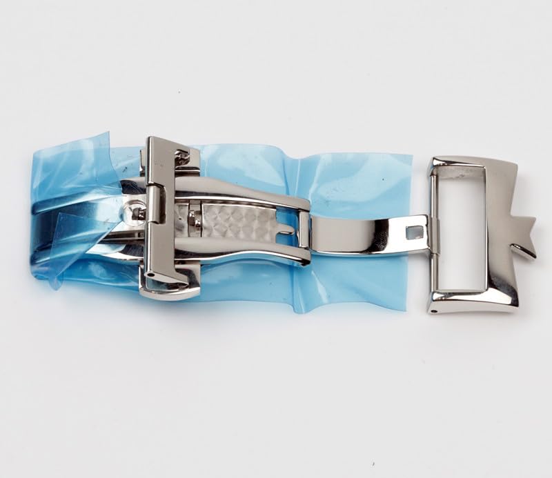 Boucle de montre en acier robuste pour bracelet Constantin argenté 20mm - 4