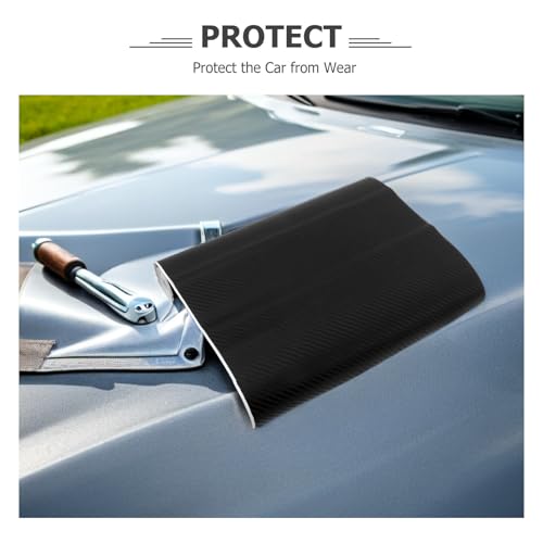 Vinilo fibra de carbono 3D resistente a altas temperaturas para proteger las puertas del coche 3