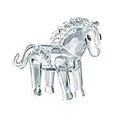 LONGWIN Crystal Animal Figurines Mini Glass Horse Statues Home Table Decoration Ornaments Collectible