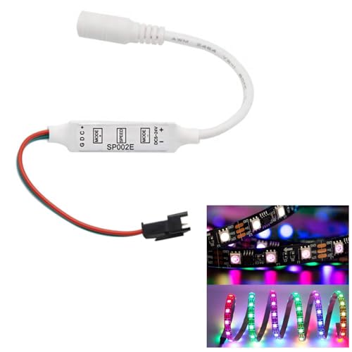 Image of Auslese SP002E Mini 3 Key RGB Pixel LED Controller for WS2812B WS2811 WS2813 SK6812 Digital LED Strip Lighting DC5V 24V DIY Stage Decoration TV Backlight