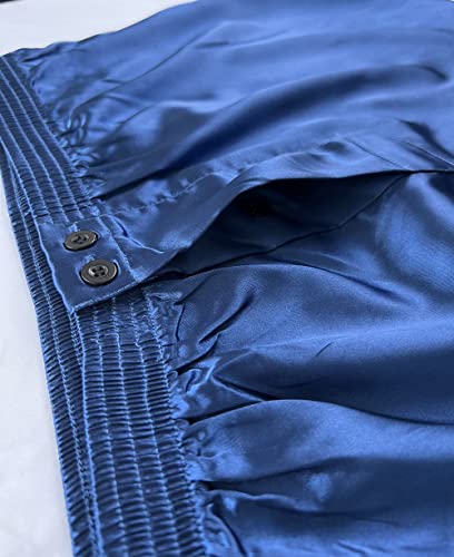 Mens Satin Boxers Shorts Satin Sleep Pajamas Shorts Travel Underwear4