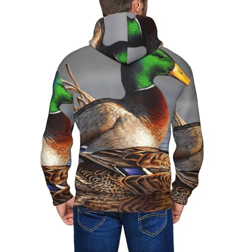 Sweat zippé canard colvert EdWal pour un style décontracté