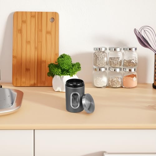 Envase Hermético de Acero Inoxidable para Café con Ventana miniatura 4
