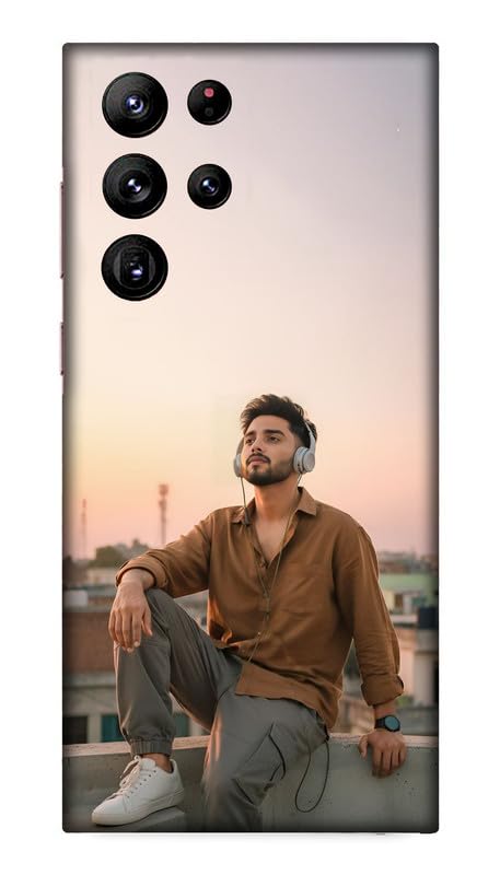 WHITE HORSE Personalized Mobile Cover Compatible with Samsung Galaxy S22 Ultra 5G | Create Your Own Design with Photo Upload Multicolor