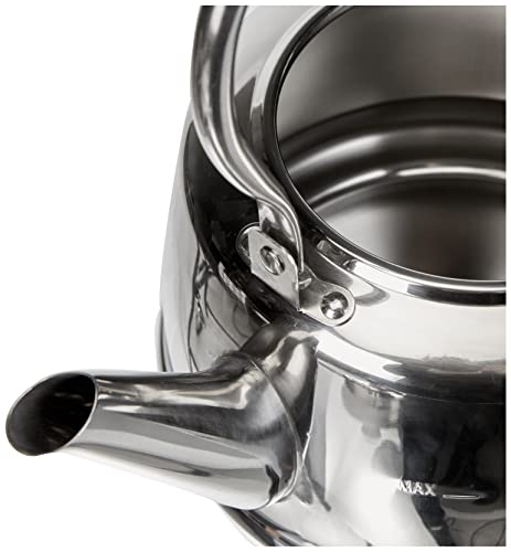 Bouilloire inox Beka Claudette rétro 2,5 L compatible induction pour 10 tasses