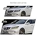 HCMOTIONZ LED Headlights Assembly For Honda Accord 2008 2009 2010 2011 2012 8th Gen 4-Dr Sedan Head Lamps With Sequential Turn Signal DRL Animation…
