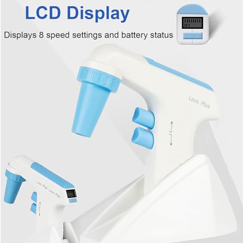 Controlador de pipeta eléctrico digital con 8 velocidades ajustables para laboratorio 5