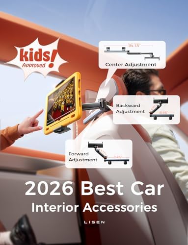 LISEN iPad Holder for Car Tablet Mount, Road Trip Essentials Kids Back Seat — view 5