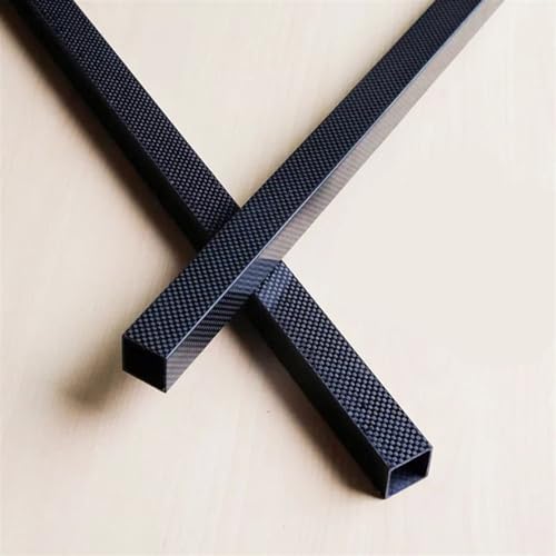 1Pcs Rectangle 3K Full Carbon Fiber Square Tube High Strength Length 600mm OD 15mm 20mm 22mm 25mm 30mm Glossy Surface Carbon Fiber Square Tube(1PCS 30x30x28x600mm)