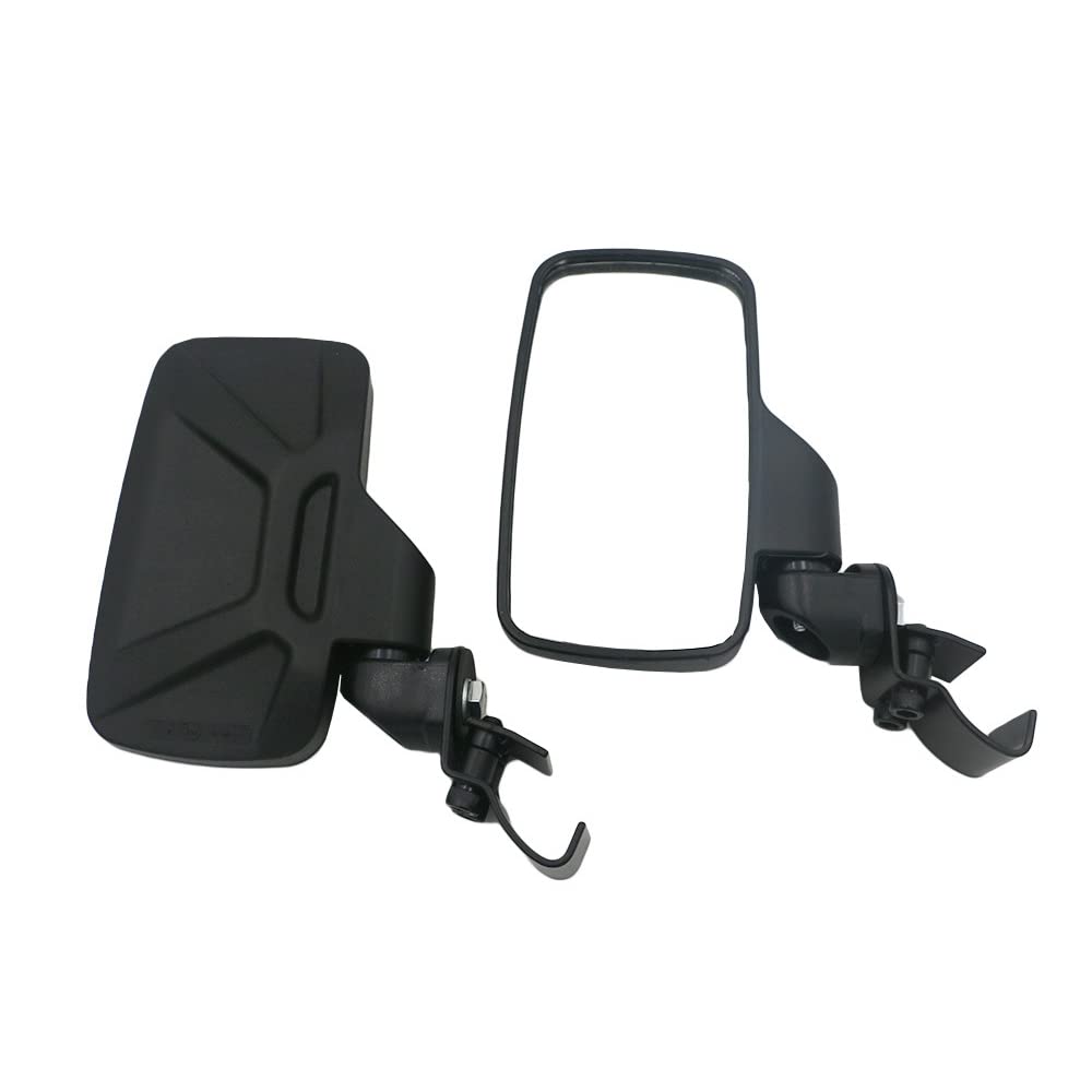Riloer 2pz Specchietti retrovisori moto, specchietti laterali UTV PP con staffa, lente di ricambio specchio trasparente oversize, P-olaris R-anger